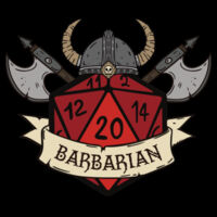 Dungeon's And Dragons, Barbarian Dice (AS Colour Tee) Design